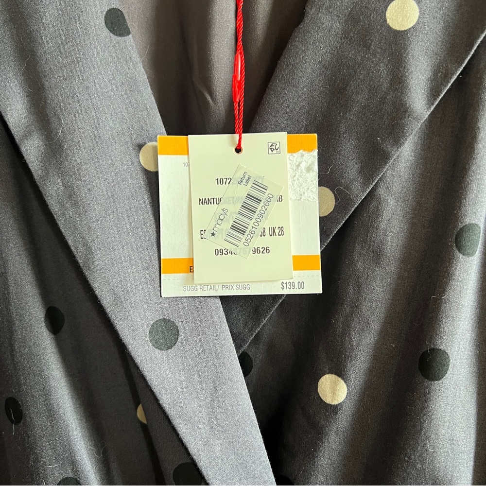 NWT Anne Klein Polka Dot Sleeveless Shirt Dress Plus Curvy - Picture 7 of 9